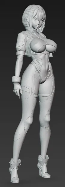 Mô hình 3D Nhân vật nữ chiến binh Sci-Fi (Beautiful Woman 6) - Image 2