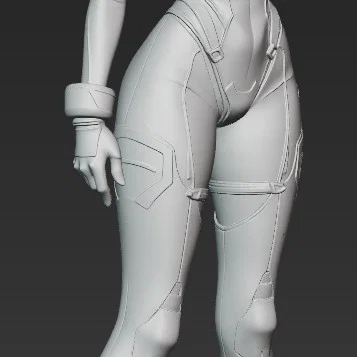 Mô hình 3D Nhân vật nữ chiến binh Sci-Fi (Beautiful Woman 6)