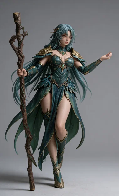 Mô hình nàng tiên Elve 5 - Nhân vật Fantasy tinh xảo để in 3D - Image 1