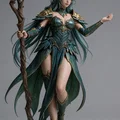 Mô hình nàng tiên Elve 5 - Nhân vật Fantasy tinh xảo để in 3D - Thumbnail 1