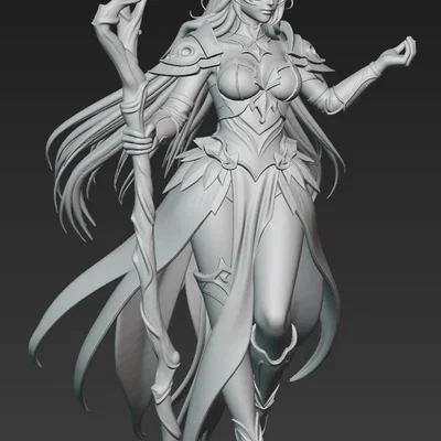 Mô hình nàng tiên Elve 5 - Nhân vật Fantasy tinh xảo để in 3D