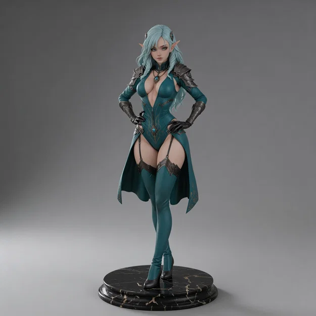 Mô hình 3D nàng tiên Elve 4 - Figure fantasy tinh xảo - Image 1