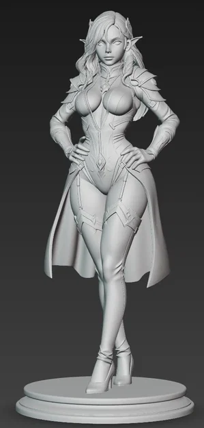 Mô hình 3D nàng tiên Elve 4 - Figure fantasy tinh xảo - Image 2