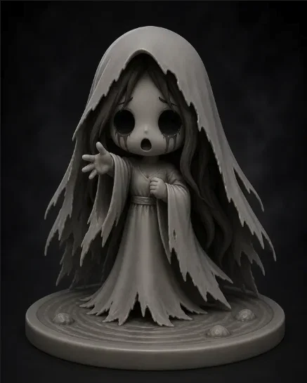 Mô hình 3D Chibi La Llorona - Người đàn bà than khóc đáng yêu - Image 1