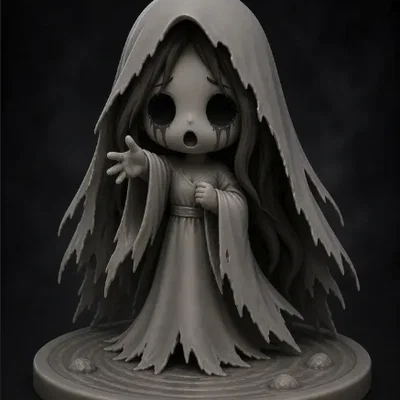 Mô hình 3D Chibi La Llorona - Người đàn bà than khóc đáng yêu