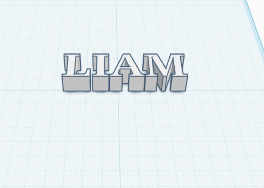 Mô hình chữ LIAM 3D trang trí bàn làm việc cá nhân hóa độc đáo - Image 1