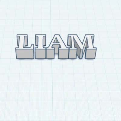 Mô hình chữ LIAM 3D trang trí bàn làm việc cá nhân hóa độc đáo