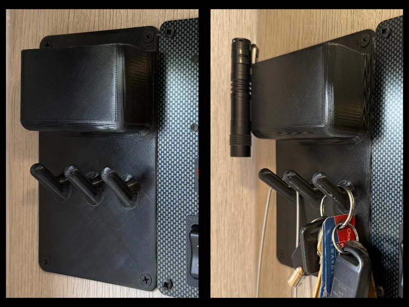 Giá Treo Tường Đựng Chìa Khóa & Ví (Key & Wallet Holder - Wall Mount) - Image 1