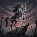 Mô hình ngựa xương ma quái Grim Steed - Bản in 3D độc đáo - Thumbnail 1