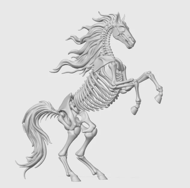 Mô hình ngựa xương ma quái Grim Steed - Bản in 3D độc đáo - Image 2