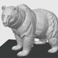 Mô hình 3D Gấu Grizzly oai vệ trang trí cực chi tiết - Thumbnail 2