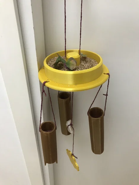 Chuông gió kiêm chậu cây (Wind Chime Planter) - Image 1