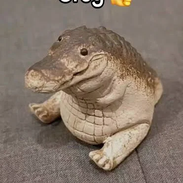 Mô hình 3D chú cá sấu mập mạp Greg trang trí bàn làm việc