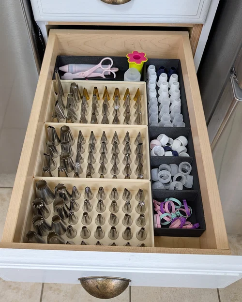 Khay Chia Ngăn Ngăn Kéo Gridfinity 2x5 (Drawer Organizer Bin) - Image 4
