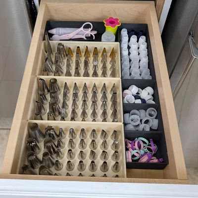 Khay Chia Ngăn Ngăn Kéo Gridfinity 2x5 (Drawer Organizer Bin)