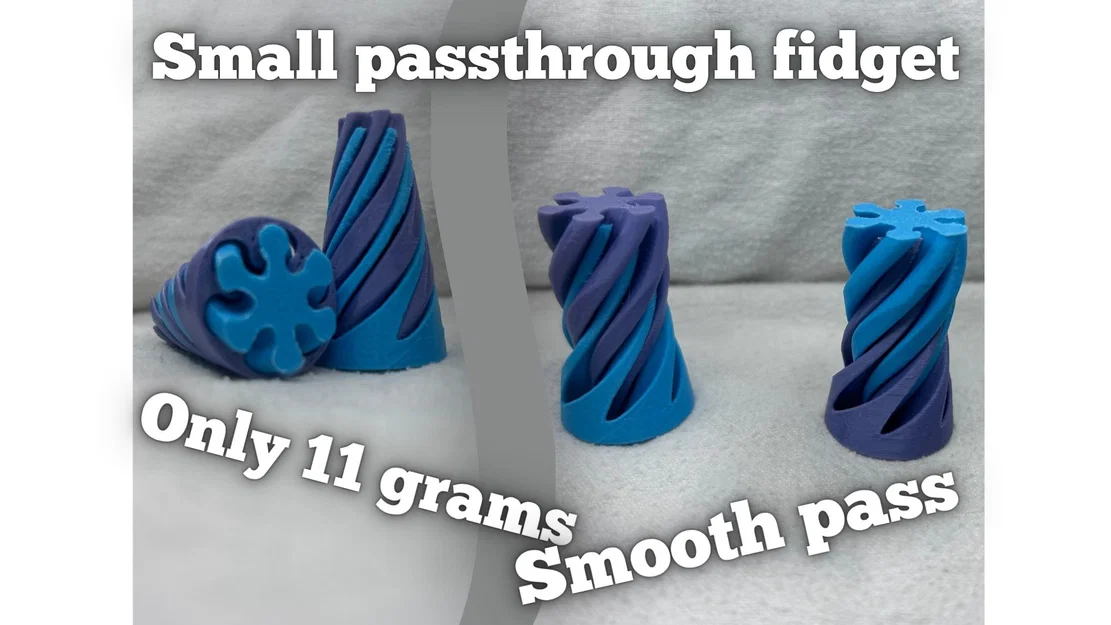 Đồ chơi fidget xoắn ốc nhỏ gọn (Small spiral passthrough fidget) - Image 1
