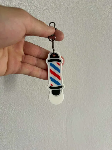 Barber Pole NFC Cart Opener – Móc khóa mở xe đẩy kèm khe thẻ NFC nhiều màu - Image 1