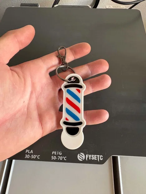 Barber Pole NFC Cart Opener – Móc khóa mở xe đẩy kèm khe thẻ NFC nhiều màu - Image 2