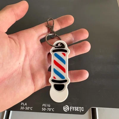 Barber Pole NFC Cart Opener – Móc khóa mở xe đẩy kèm khe thẻ NFC nhiều màu