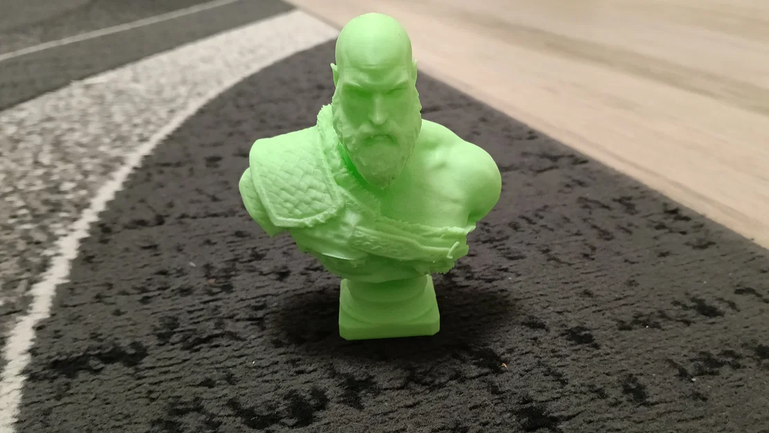 Mô hình tượng Kratos (God of War) in 3D phát sáng trong đêm cực chất - Image 1