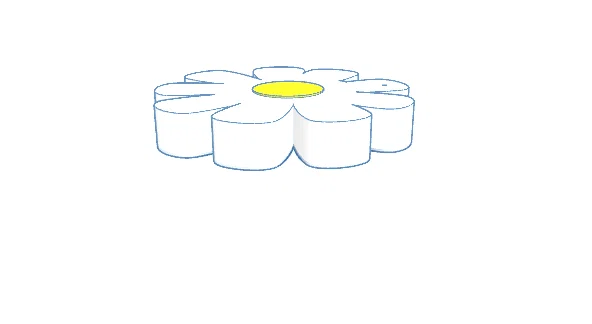 Mẫu in 3D mặt dây chuyền và bông tai hình hoa cúc xinh xắn - Image 2