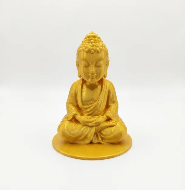 Tượng Phật ngồi thiền 3D (Buddha Idol) - Mẫu in trang trí tinh tế - Image 1