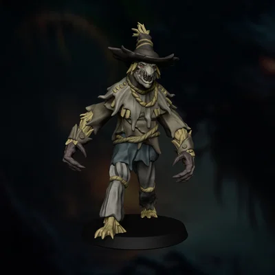 Scarecrow – Miniature Fantasy STL In 3D (Resin, Pre-supported)