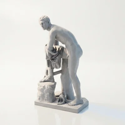 Tượng Hermes Sắt Phong Cách Cổ Điển – Mẫu In 3D (STL) Printable