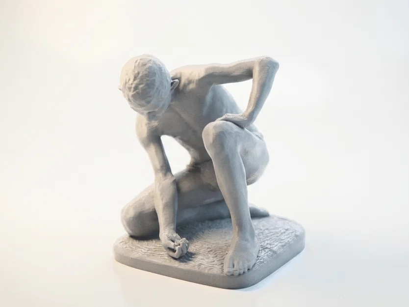 Tượng Cổ Điển Người Chơi Marble Sắt – Mẫu 3D In 3D - Image 1