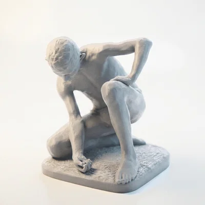 Tượng Cổ Điển Người Chơi Marble Sắt – Mẫu 3D In 3D