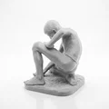 Tượng Cổ Điển Người Chơi Marble Sắt – Mẫu 3D In 3D - Thumbnail 3