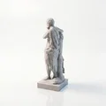 Tượng Cổ Điển Iron Mercury 3D Có Thể In - Thumbnail 4
