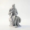 Tượng Moses Đang Đọc Sách Phong Cách Cổ Điển – 3D Printable - Thumbnail 1
