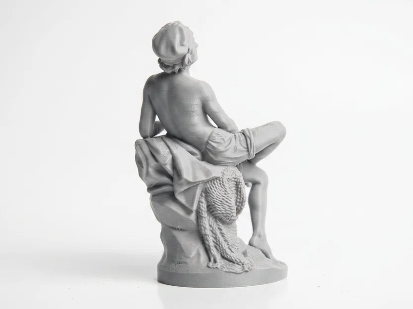 Tượng Cổ Điển Ngư Dân Neapolitan Bằng Sắt – Iron Neapolitan Fisherman (3D Printable) - Image 3