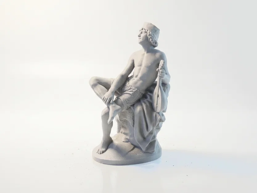 Tượng Cổ Điển Ngư Dân Neapolitan Bằng Sắt – Iron Neapolitan Fisherman (3D Printable) - Image 4