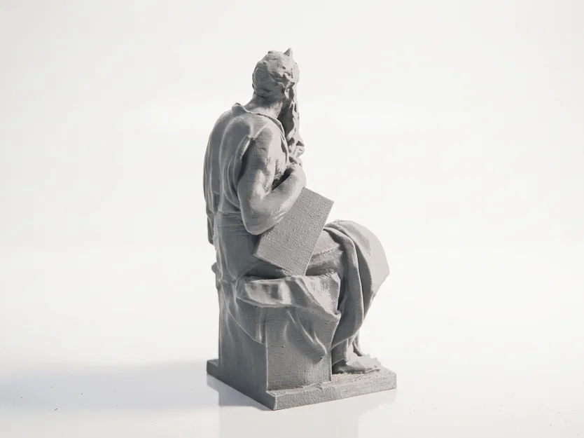 Tượng Moses Đang Đọc Sách Phong Cách Cổ Điển – 3D Printable - Image 4