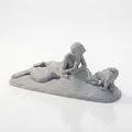 Tượng Cổ Điển Iron Pan Et Oursons – Mẫu Điêu Khắc 3D In Được (STL) - Thumbnail 1