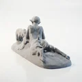 Tượng Cổ Điển Iron Pan Et Oursons – Mẫu Điêu Khắc 3D In Được (STL) - Thumbnail 2