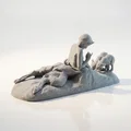 Tượng Cổ Điển Iron Pan Et Oursons – Mẫu Điêu Khắc 3D In Được (STL) - Thumbnail 3
