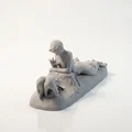 Tượng Cổ Điển Iron Pan Et Oursons – Mẫu Điêu Khắc 3D In Được (STL) - Thumbnail 4