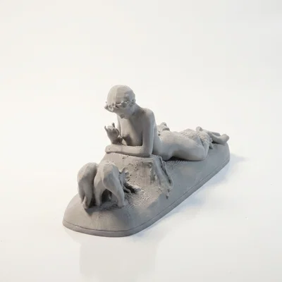 Tượng Cổ Điển Iron Pan Et Oursons – Mẫu Điêu Khắc 3D In Được (STL)