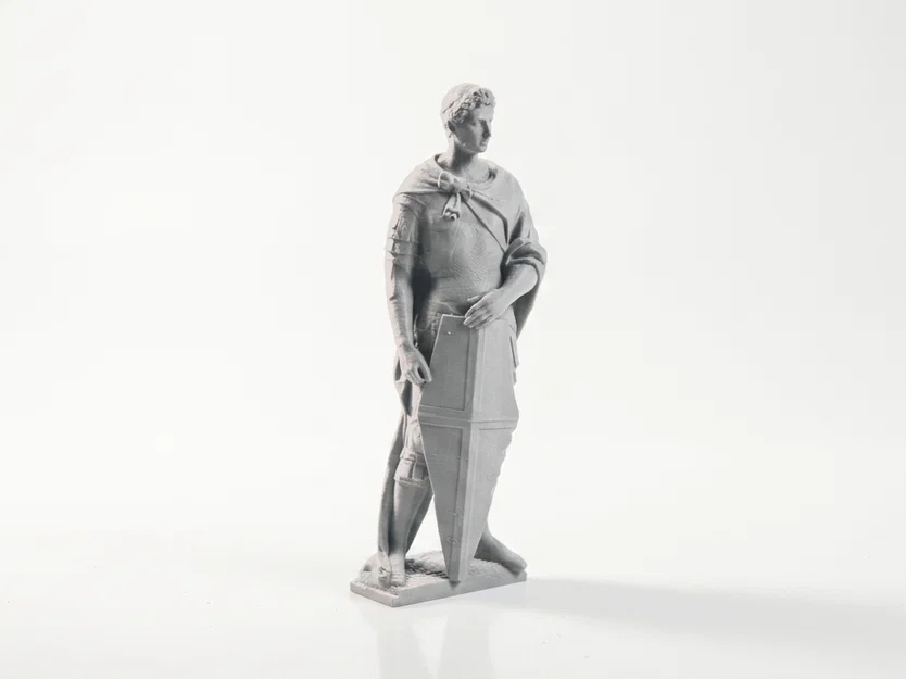 Tượng Saint George Sắt Cổ Điển – Mẫu 3D In Được - Image 1