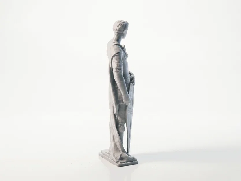 Tượng Saint George Sắt Cổ Điển – Mẫu 3D In Được - Image 2