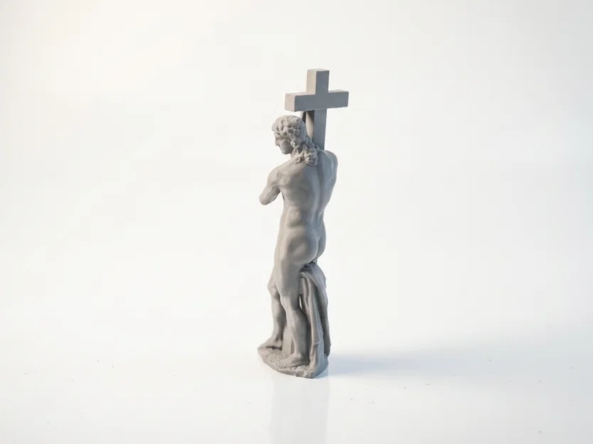 Tượng Chúa Kitô Phục Sinh Bằng Sắt – Điêu Khắc Cổ Điển 3D Printable - Image 3