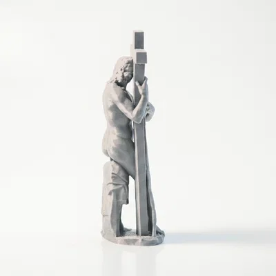 Tượng Chúa Kitô Phục Sinh Bằng Sắt – Điêu Khắc Cổ Điển 3D Printable