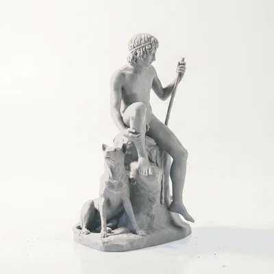 Tượng Cổ Điển Cậu Bé Chăn Cừu Sắt – Mô Hình 3D In Được