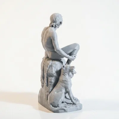 Tượng Cổ Điển Cậu Bé Chăn Cừu Sắt – Mô Hình 3D In Được