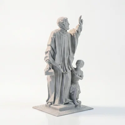 Tượng Sắt Thánh Phanxicô Xaviê Phong Cách Cổ Điển - 3D Printable