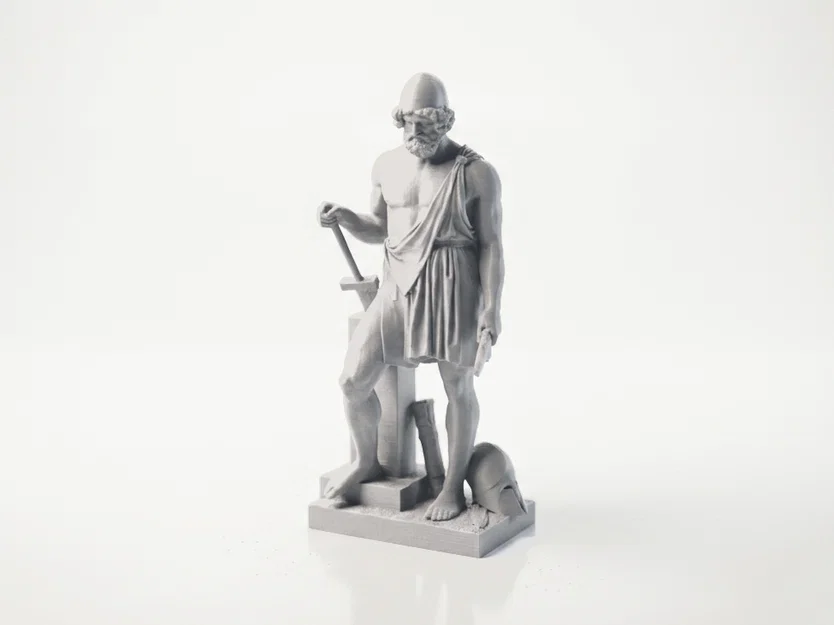 Tượng Thần La Mã Cổ Điển Iron Vulcan - Mẫu 3D Printable - Image 1