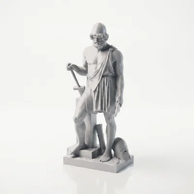 Tượng Thần La Mã Cổ Điển Iron Vulcan - Mẫu 3D Printable